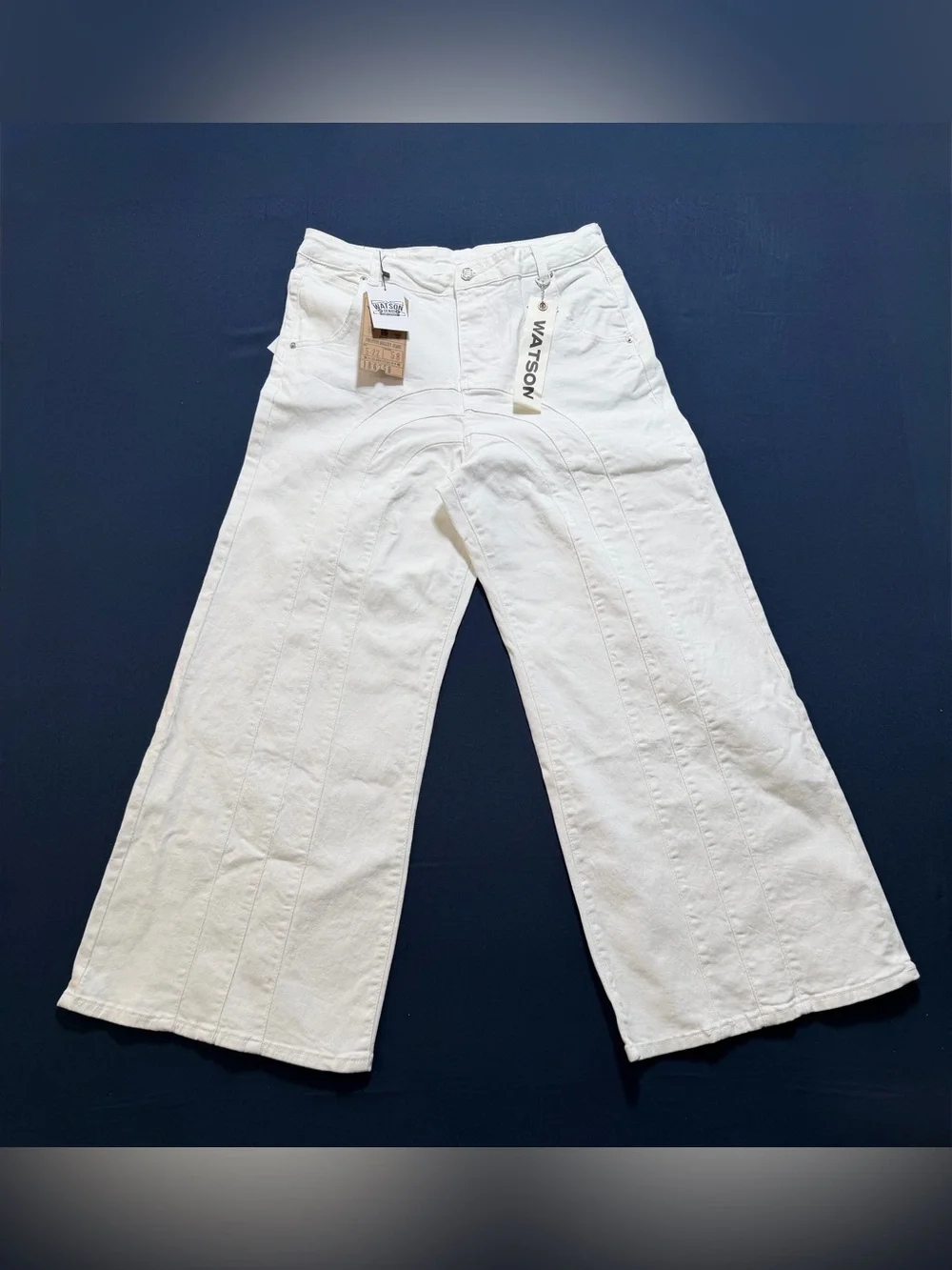 Watson Denim 80% Cotton 20% Polyester Size 34 Men's NWT White Statement Jeans